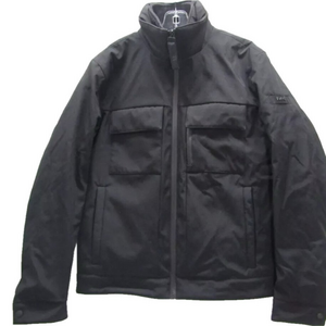 NEW MICHAEL KORS Mens Belgravia Woven Zip-Up Jacket Size XS Black
